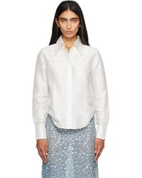 RESCHA - Ssense Exclusive Raw Silk Sharoukan Shirt - Lyst