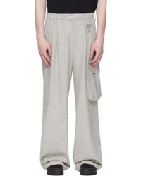 Reese Cooper - Wool Herringbone Pleated Cargo Pants - Lyst