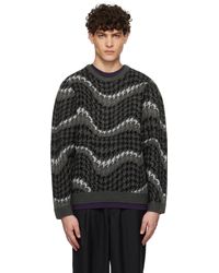 Dime - Houndstooth Knit Sweater - Lyst