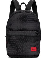 HUGO - Logo Patch Backpack - Lyst