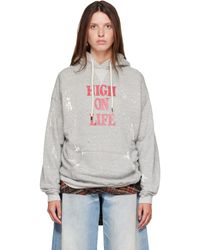 R13 - 'High On Life' Oversized Hoodie - Lyst
