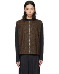 colbo - Gilet Brun À Glissière - Lyst