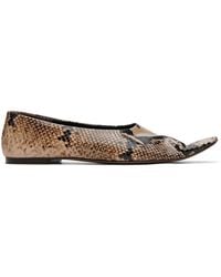 KHAITE - Taupe Marlene Ballerina Flats - Lyst