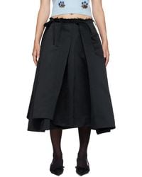 ShuShu/Tong - Irregular Pleated Midi Skirt - Lyst