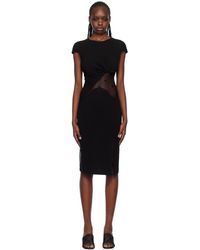 Givenchy - Robe Mi-Longue À Empiècements - Lyst