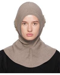Molly Goddard グレー Wanda バラクラバ グレー | Lyst