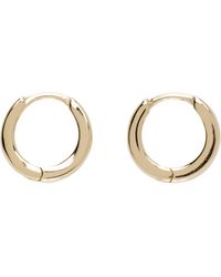 Laura Lombardi - Boucles D'Oreilles À Petit Anneau Dorées - Lyst