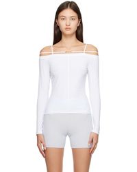 Jacquemus - T-shirt à manches longues 'le t-shirt sierra' blanc - le papier - Lyst