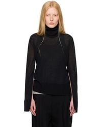 TOTEME - High Neck Knitted Top - Lyst