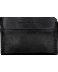 DRIES VAN NOTEN ケース 黒 DRIES VAN NOTEN / メタリック エンベロープ カードケース