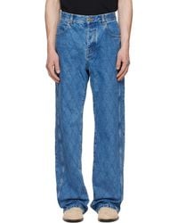 Balmain - Loose Denim Jeans - Lyst