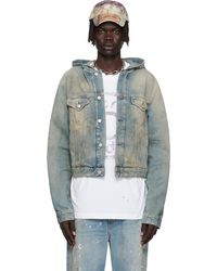Acne Studios - ブルー フード付き デニムジャケット - Lyst
