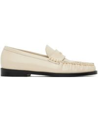 STAUD - Off-white Loulou Loafers - Lyst