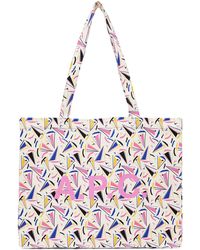 A.P.C. Reversible Navy Sacai Edition Candy Shopping Tote in Blue 