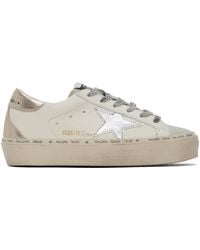 Golden Goose - White Hi Star Classic Suede Sneakers - Lyst