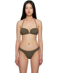 Nanushka - Khaki Merve Bikini Bottoms - Lyst