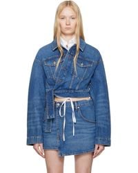 Alexander Wang - ブルー Regen Cotton Wrapped デニムジャケット - Lyst