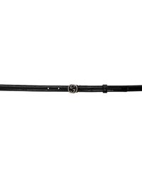 Gucci - Thin Patent Double G Belt - Lyst