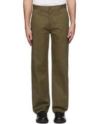 Nudie Jeans - グリーン Tuff Tony トラウザーズ - Lyst