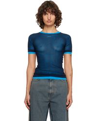 Off-White c/o Virgil Abloh - Mesh Double Layer Crew T-Shirt - Lyst