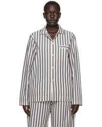 Tekla - Striped Pyjama Shirt - Lyst