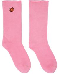 KENZO - Pink Paris Boke Flower Socks - Lyst