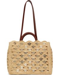 Rabanne - Cabas En Raphia - Lyst