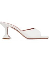 AMINA MUADDI - ホワイト Lupita Slipper 70 ヒールサンダル - Lyst