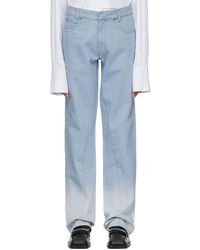 Bianca Saunders - Jean droit bleu - Lyst