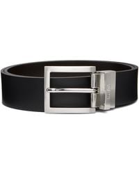 HUGO - Buffed Leather Belt - Lyst