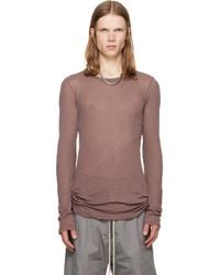Rick Owens - Tower Rib Ls T-Shirt - Lyst