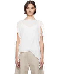 Issey Miyake - Wrinkled & Twisted Blouse - Lyst
