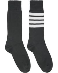 Thom Browne - Thom E 4-bar Socks - Lyst
