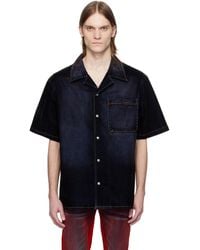 Cout de la Liberte - Robbie Stretch Suede Denim Shirt - Lyst