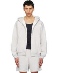 Skims - Fleece Lounge Relaxed Zip Up Hoodie - Lyst