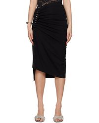 Rabanne - Asymmetric Midi Skirt - Lyst