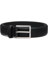 Anderson's - Soft Grained Calf Leather Buckle Belt - Lyst