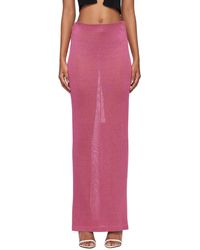 Tom Ford - Pink Slinky Maxi Skirt - Lyst