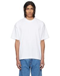 VTMNTS - T-shirt blanc à logo brodé - Lyst