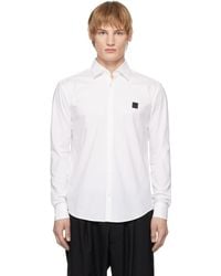HUGO - オフホワイト スリムフィット スタックロゴ シャツ - Lyst