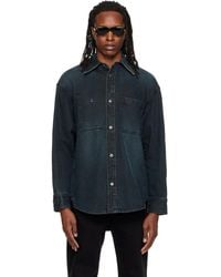 WOOYOUNGMI - Back Logo Denim Shirt - Lyst