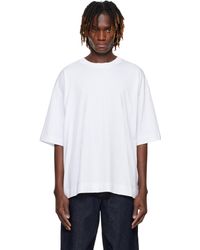 Dries Van Noten - T-Shirt Surdimensionné Blanc - Lyst