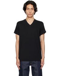 Calvin Klein - Ensemble de trois t-shirts noirs à col en v - Lyst
