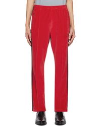 Needles - Pantalon de survêtement ajusté rouge - Lyst