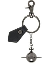 Vivienne Westwood - Gunmetal 3D Orb Keychain - Lyst