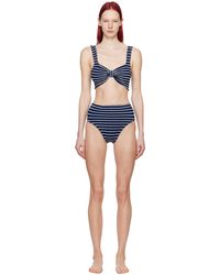 Hunza G - Bikini nadine bleu marine - Lyst