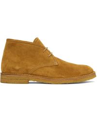 A.P.C. - Bottes theo brun clair - Lyst