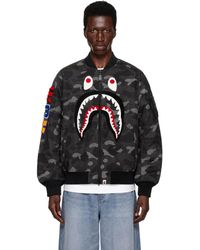 A Bathing Ape - Color Camo Shark Ma-1 Bomber Jacket - Lyst