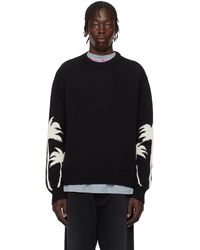 Palm Angels - ブラック Palms ニット プルオーバー - Lyst