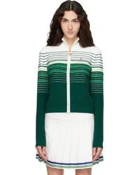 CASABLANCA - Boucle Stripe Zip‑Up Track Jacket - Lyst